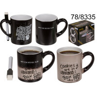 Magische Kaffeetasse geheime Nachricht Thermo Effekt...