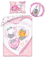 Kinder Baby Bettwäsche Peppa Wutz a true princess...