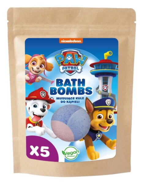 Paw Patrol - Sprudelnde Badebomben von Paw Patrol 5 Stück