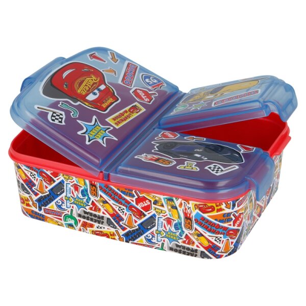 Brotdose mit Fach Cars Stickers