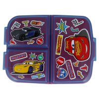 Brotdose mit Fach Cars Stickers