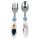 Kinder Besteck Set Frozen II 2-teilig Gabel und Löffel Kunststoffgriff Metall