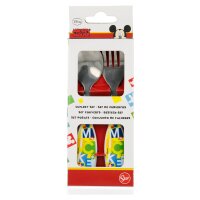 Kinder Besteck Set Mickey Mouse 2-teilig Gabel und...