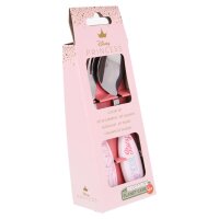 Kinder Besteck Set Disney Princess 2-teilig Gabel und Löffel Kunststoffgriff Metall